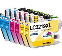 LC3219XL LC3217 Ink Cartridges Compatible with Brother LC3217 LC3219XL for Brother MFC-J5335DW J5330DW J6930DW J5730DW J6530DW J5930DW J6935DW (Cyan Magenta Yellow, 6 Pack)