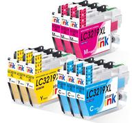 Lc3219Xl Pour Cartouche D'Encre Brother Lc3219 Lc3217 Pour Compatible Avec Brother Mfc-J5330Dw Mfc-J5335Dw Mfc-J5730Dw Mfc-J5930Dw Mfc-J6530Dw Mfc-J6930Dw (3 Cyan, 3 Magenta, 3 Jaune