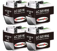 Lc3219Xlbk Noir Cartouches D'Encre Compatible Pour Brother Lc3219Xl Lc3219 Lc3217 Pour Mfc-J5330Dw Mfc-J5335Dw Mfc-J5730Dw Mfc-J6930Dw Mfc-J6530Dw Mfc-J5930Dw Mfc-J6935Dw (Noir, 4 Pack)