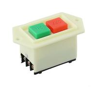 LC35 Interrupteur à bouton-poussoir avec démarrage verrouillable et couvercle étanche pour meuleuse d'établi, 6 bornes 380 V 5 A Interrupteur électrique pour outils électriques