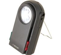 Lc350 Lampe De Poche Extra Plate, 3 Led, Avec Filtres Rouge Et Vert, Bouton Morse, Crochet, Super Lumineuse Pour Camping, Trekking, Chasse, Trains, Plastique, Noir