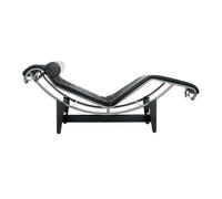 LC4 Chaise longue à reglage continu peau frame chromed