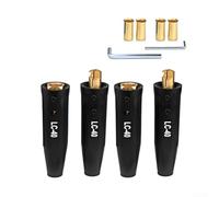 LC40 Lot de 2 connecteurs de câble de soudure avec boîtier en laiton résistant à l'huile pour une connexion sécurisée et des applications de soudage à fort ampérage