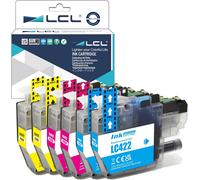 LC422 Cartouche d'encre Compatible pour Brother LC-422 LC422 LC422C LC422M LC422Y Compatible pour Brother MFC-J5340DW MFC-J5345DW MFC-J5740DW MFC-J6540DW MFC-J6940DW (Cyan Magenta Jaune,6-Pack)