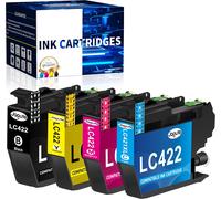 Lc422 Lc-422 Compatibile Cartouches D'Encre Compatible Pour Brother Lc422Xl Lc 422 Lc-422Val Per Imprimante Brother Mfc-J5340Dw Mfc-J5345Dw Mfc-J5740Dw Mfc-J6540Dw Mfc-J6940Dw (Paquet De 4)[X335]