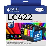 LC422 LC-422VAL Compatibile Cartouches d'encre Compatible pour Brother LC422 Cartouche LC422XL per Imprimante Brother MFC-J5340DW MFC-J5345DW MFC-J5740DW MFC-J6540DW MFC-J6940DW (Paquet de 4)