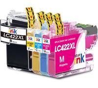 LC422 LC422XL Cartouche d'encre Compatible pour Brother LC-422XL LC-422VAL LC 422 pour Brother MFC-J5340DW MFC-J5345DW MFC-J5740DW MFC-J6540DW MFC-J6940DW(4 Pack)