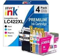 LC422 LC422XL Cartouche d'encre Compatible pour Brother LC-422XL LC-422VAL LC 422 pour Brother MFC-J5340DW MFC-J5345DW MFC-J5740DW MFC-J6540DW MFC-J6940DW(4 Pack)