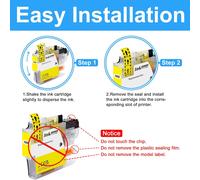 Lc422 Lc422Xl Jaune Haute Rendement Cartouche D'Encre Compatible Pour Brother Lc-422Xl Lc422Xl Lc422Xly Lc422Y Pour Mfc-J5340Dw Mfc-J5345Dw Mfc-J5740Dw Mfc-J6540Dw Mfc-J6940Dw (2-Pack)