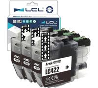 Lc422 Noir Cartouche D'Encre Compatible Pour Brother Lc422 Lc422Xl Lc422Bk Lc422Xlbk Compatible Pour Brother Mfc-J5340Dw Mfc-J5345Dw Mfc-J5740Dw Mfc-J6540Dw Mfc-J6940Dw (3-Pack)