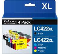 LC422 XL Pack de 4 Cartouches d'encre Remplacement Compatible pour Brother LC422XL LC422BK pour Brother MFC-J5340DW MFC-J5740DW MFC-J6940DW MFC-J5345DW MFC-J6540DW (Noir, Cyan, Magenta, Jaune)