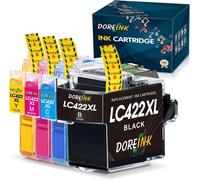 LC422XL Cartouche d'encre Compatible pour Cartouche Brother LC422 LC422XL LC-422XL LC-422XLVAL Pack pour Brother MFC-J5340DW MFC-J5345DW MFC-J5740DW MFC-J6540DW MFC-J6940DW (Paquet de 4)