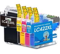 LC422XL Cartouches d'encre pour Brother LC422 LC422XL LC-422 LC-422VAL Cartouche Compatible pour Brother MFC-J5740DW MFC-J5340DW MFC-J6540DW MFC-J6940DW MFC-J5345DW(4 Pack)(Q1032)