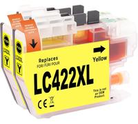 Lc422Xl Cartouches Pour Brother Lc422 Lc422Xl Compatibles Avec Les Cartouches Brother Mfc-J5340Dw Pour Brother Mfc-J5345Dw Mfc-J5740Dw Mfc-J6940Dw Mfc-J6540Dw (2 Jaunes)[ENC945525]