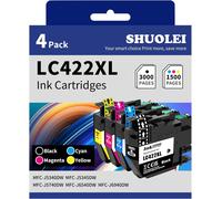 Lc422Xl Encre Compatible Avec Brother Lc422Xl Lc422 Cartouche D'Encre Multipack Pour Mfc-J5340Dw Mfc-J5345Dw Mfc-J5740Dw Mfc-J6540Dw Mfc-J6940Dw (4-Pack, Noir Cyan Magenta Jaune)