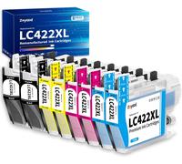 LC422XL LC-422XL Cartouche d'encre Compatible pour Cartouche Brother LC422 LC-422XLVAL Pack pour Brother MFC-J5340DW MFC-J5345DW MFC-J5740DW MFC-J6540DW MFC-J6940DW Imprimante (Lot de 8)