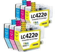 Lc422Xl Lc422 Xl Cartouches D'Encre, Cmy-1500 Pages, Compatible Pour Brother Lc422Xl Lc-422Xl Lc-422 Pour Brother Mfc-J5340Dw Mfc-J5345Dw Mfc-J5740Dw Mfc-J6540Dw Mfc-J6940Dw, 2C2M2[ENC945315]