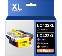 LC422XL LC422 XL Cartouches d'encre Compatible pour LC422 LC-422XL LC-422XLVAL pour MFC-J5340DW MFC-J6540DW MFC-J6940DW MFC-J5345DW MFC-J5740DW (4 Pack)