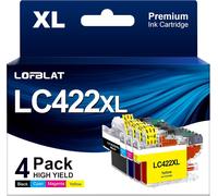 LC422XL LC422 XL Ink Cartridges Compatible with Brother LC422 LC-422XL LC-422XLVAL for Brother MFC-J5340DW MFC-J6540DW MFC-J6940DW MFC-J5345DW MFC-J5740DW (4 Pack)