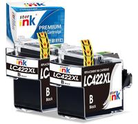LC422XL Lot de 2 Cartouches d'encre Noires pour Brother LC422XL LC-422XLBK LC-422BK LC422 XL pour Brother MFC-J5340DW, MFC-J5345DW, MFC-J5740DW, MFC-J6540DW, MFC-J6940DW Visiter la Boutique