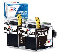 LC422XL Lot de 2 Cartouches d'encre Noires pour Brother LC422XL LC-422XLBK LC-422BK LC422 XL pour Brother MFC-J5340DW, MFC-J5345DW, MFC-J5740DW, MFC-J6540DW, MFC-J6940DW Visiter la Boutique