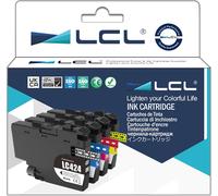 LC424 Cartouche d'encre Compatible pour Brother LC424 LC-424 LC-424VAL Pack pour DCP-J1200W DCP-J1200WE Imprimante (Paquet de 4,1 Noir,1 Cyan,1 Magenta,1 Jaune)