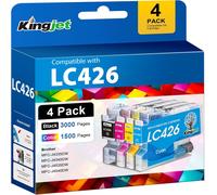 Lc426 Cartouches D'Encre Pour Brother Lc426 Lc-426 Lc426Val Compatible Pour Brother Mfc-J4335Dw Mfc-J4340Dw Mfc-J4535Dw Mfc-J4540Dw (Noir,Cyan,Magenta,Jaune)