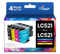 LC521VAL LC521XL Cartouches d'encre Compatible Cartouche avec Brother LC521
