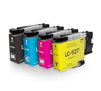 LC527 Lot de 4 cartouches d'encre compatibles avec Brother LC527 LC527VAL LC527XL LC527BK LC527CMY pour Brother MFC-J4350DW Encre MFC-J4550DW