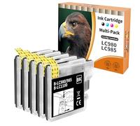 LC980 LC985 Noir Compatibles avec Brother LC1100BK LC980BK LC985BK
