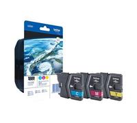 LC985 Rainbow Pack - Jaune, cyan, magenta - original - blister avec alarme acoustique / électromagnétique - cartouche d'encre - pour Brother