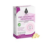 LCA FEMINA | Complément Ménopause & Pré-Ménopause Femme | Bouffées de Chaleur & Équilibre Hormonal | Onagre, Bourrache & Huiles Essentielles | 30 Capsules