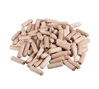 LCANALLYMS Chevilles de connecteur communes, 1000Pcs Wooden Dowel Pin Wood Kiln Dried Fluted Beveled Hardwood Furniture Accessories for Woodworking DIY Crafts(8 X 30mm)