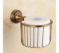 LCANALLYMS Crochets muraux, Patère Crochets de Salle Bain Ensemble d'accessoires en Laiton Massif Crochet for Peignoir Porte-Papier Barre à Serviettes Panier Savon Ensembles, for(Paper Holder 2)