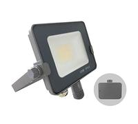 LCANALLYMS Lampes solaires d'extérieur, 4500-5000Lms, IP65 avec capteur du crépuscule à l'aube Cellule photoélectrique, lumière de sécurité économie d'énergie, Tricolore(10 Watts)