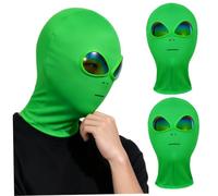 Lcarege Costume d'extraterrestre 3D effrayant pour adultes - Accessoires | Masque intégral 3D avec lunettes, ajustement confortable pour adulte, idéal pour cosplay, fête, festival