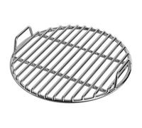 Lcarege Grille de Gril en Acier Inoxydable, grilles de Cuisson Rondes très épaisses Remplacement avec poignée pour fumoir à Charbon Bois, feu Camp, Pique-Nique, Cuisine en Plein air, 16 Pouces