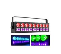Eclairage et jeux de lumière Beamz LCB99 Barre LED RGBW & UV 18 LEDs - Modes DMX 8 canaux, autonome et maître/esclave, effet strobe, affichage LED
