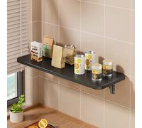 LCBDYLR Table Pliante Murale, Table Mural Rabattable Gain de Place, pour Petites pièces/Maison/Bureau/buanderie/Cuisine Black 90x30cm/35.4x11.8in