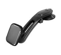 LCBKYDVM Universal Car Phone Mount with Suction Cup, 360-Degree Rotation, One-Button Release Clamp, Downward Bending Design for Windshield and Dashboard Holder