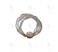 LCC Bracelet de perles design multicouche français élégant et vintage mode européens et américains gift parfait porter au quotidien