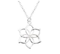 LCC® Collier femme Argent Galadrielle la reine des elfes fleur lotus le Seigneur des Anneaux Hobbit Déesse mode fantaisie emballage