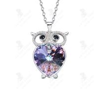 LCC® Collier Femme Hibou Collier Cristal Haut de Gamme Collier Mode Simple Cent Animaux pour Petite Amie Cadeau de St Valentin