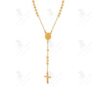 LCC® Croix pendentif titane acier plaqué or chaîne de sautoir polyvalent simple niche design collier bijoux cadeau pour filles