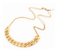 LCC® gros Collier femme metal Tour de Cou Plastron/punk Chaîne Torque Ovale Acier doree vintage soiree exagere - Mode Fantaisie