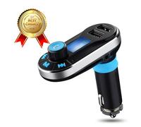 LCC® Kit de Voiture Bluetooth Lecteur MP3 Transmetteur FM avec Micro, Appel Mains Libres, Double Recharge USB 5V/2.1A sortie.