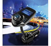 LCC® T10 Kit mains libres Bluetooth Transmetteur FM MP3 lecteur de voiture Adaptateur Radio (Bleu)