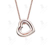 LCC® Version coréenne du collier de cœur en or rose et pêche collier en cristal collier de mode féminine cent bijoux de cœur