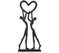LCCCK Sculpture de Couple en Fer pour Lui et Elle, Figurine Romantique en Fer Knick Knacks - Décoration d'intérieur pour étagères - pour fiançailles, Mariage, Saint-Valentin
