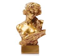 LCCCK Statue d'Aphrodite en Or de 15,2 cm, Sculpture en résine inspirée de la mythologie Grecque, pour décoration de Chambre Coquette, décoration de Chambre Dark Academia, étagères, rayonnages